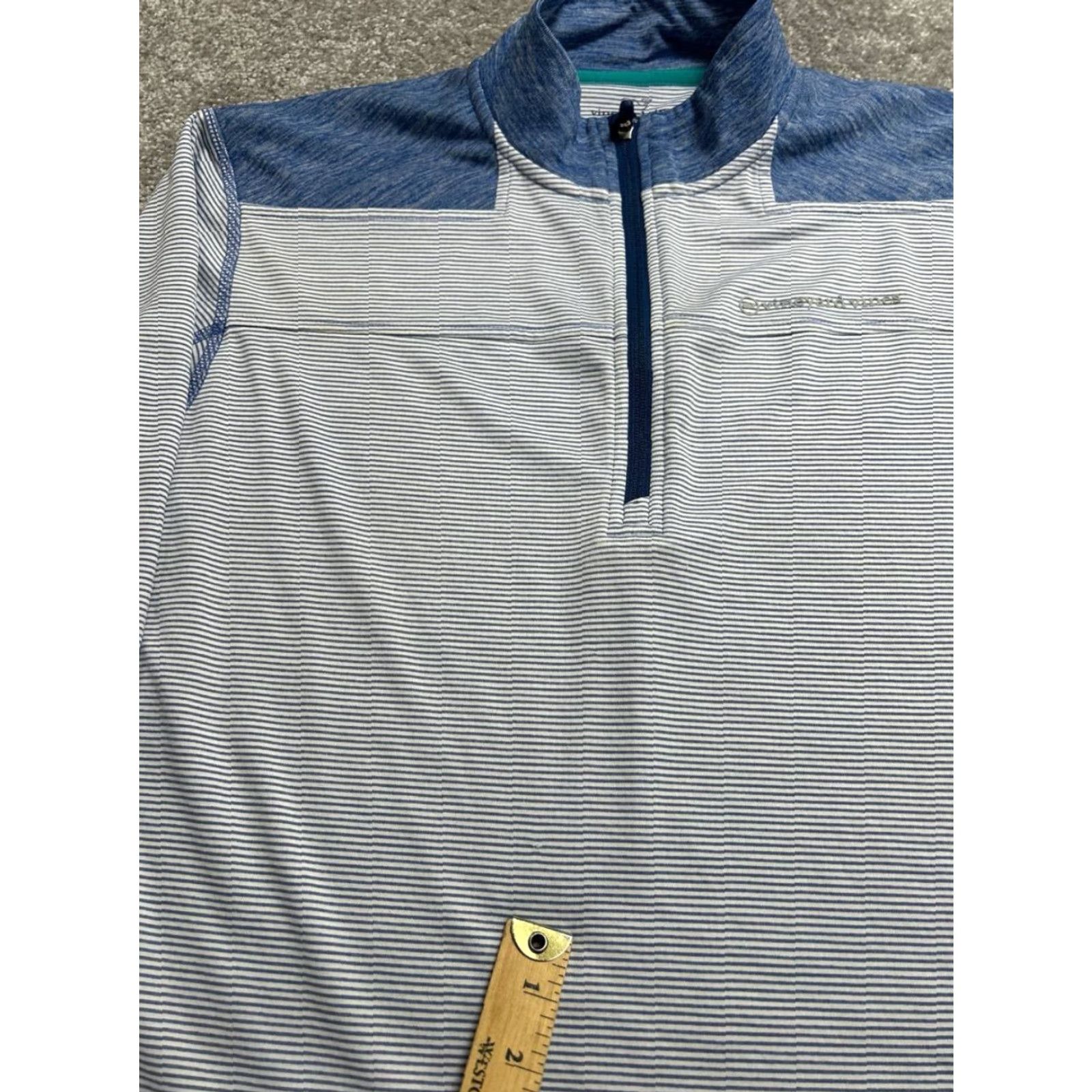 Vineyard Vines Vineyard Vines Jacket Mens 2XL White Striped Shep Shoulder Sankaty Performance Shirt Size US XXL / EU 58 / 5 - 5 Thumbnail