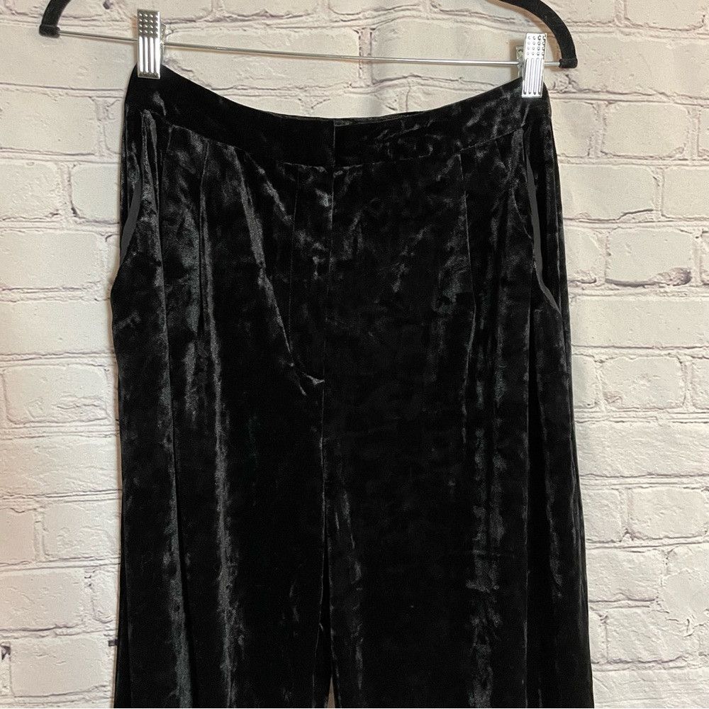Other NWT New Leyden Black Velvet Casual Pants Size S Size 28" / US 6 / IT 42 - 4 Thumbnail
