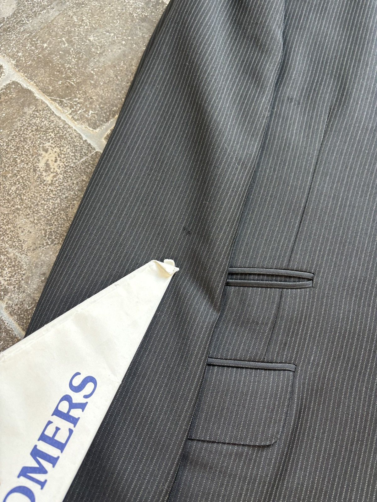 Burberry Burberry Suit Two Piece 2pc Made in USA Designer Tux Striped Size 40R - 11 Thumbnail