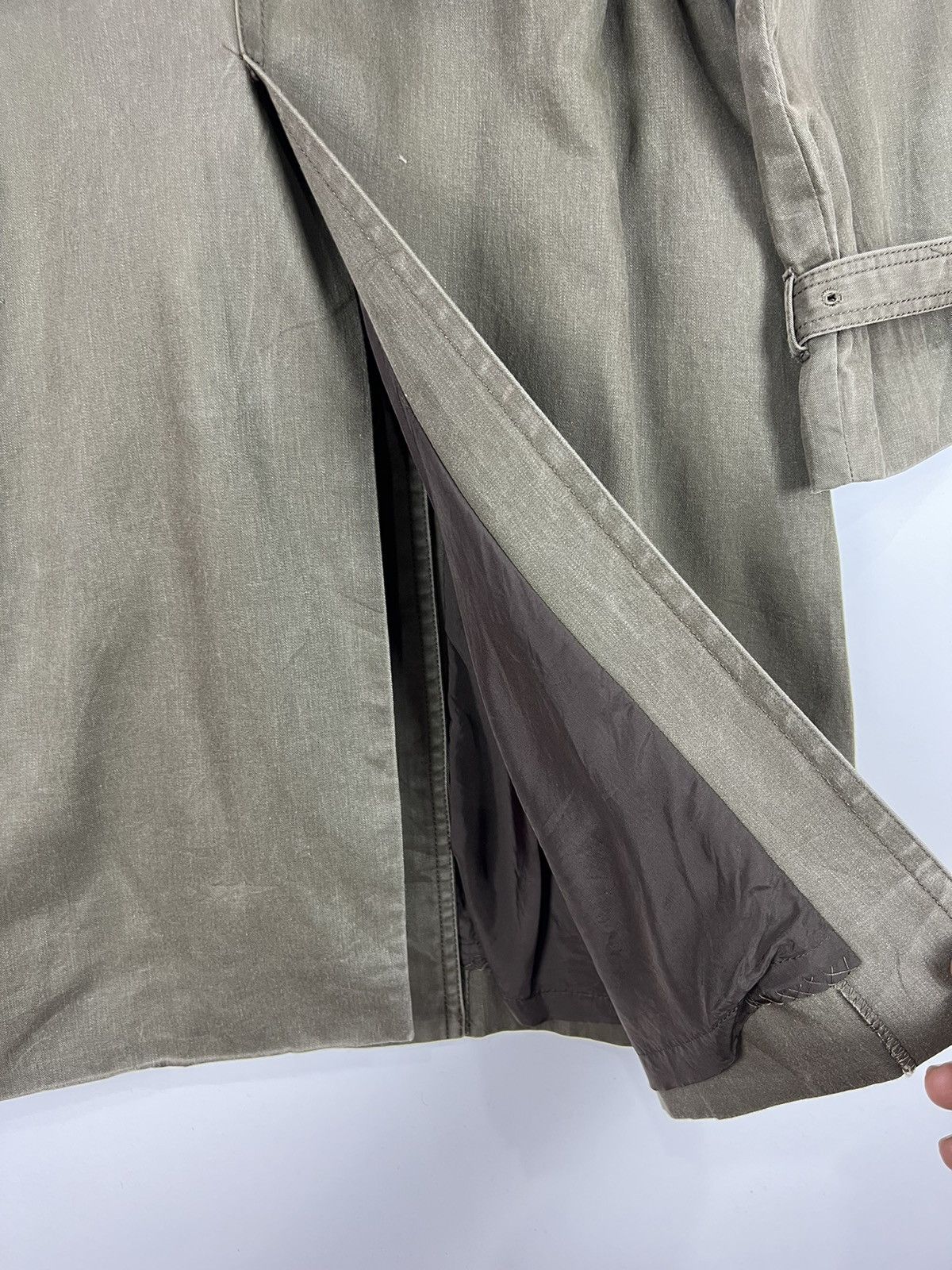 Japanese Brand 🔥 OSAMU MAEDA TRENCH COAT DOUBLE BREASTED Size M / US 6-8 / IT 42-44 - 12 Thumbnail