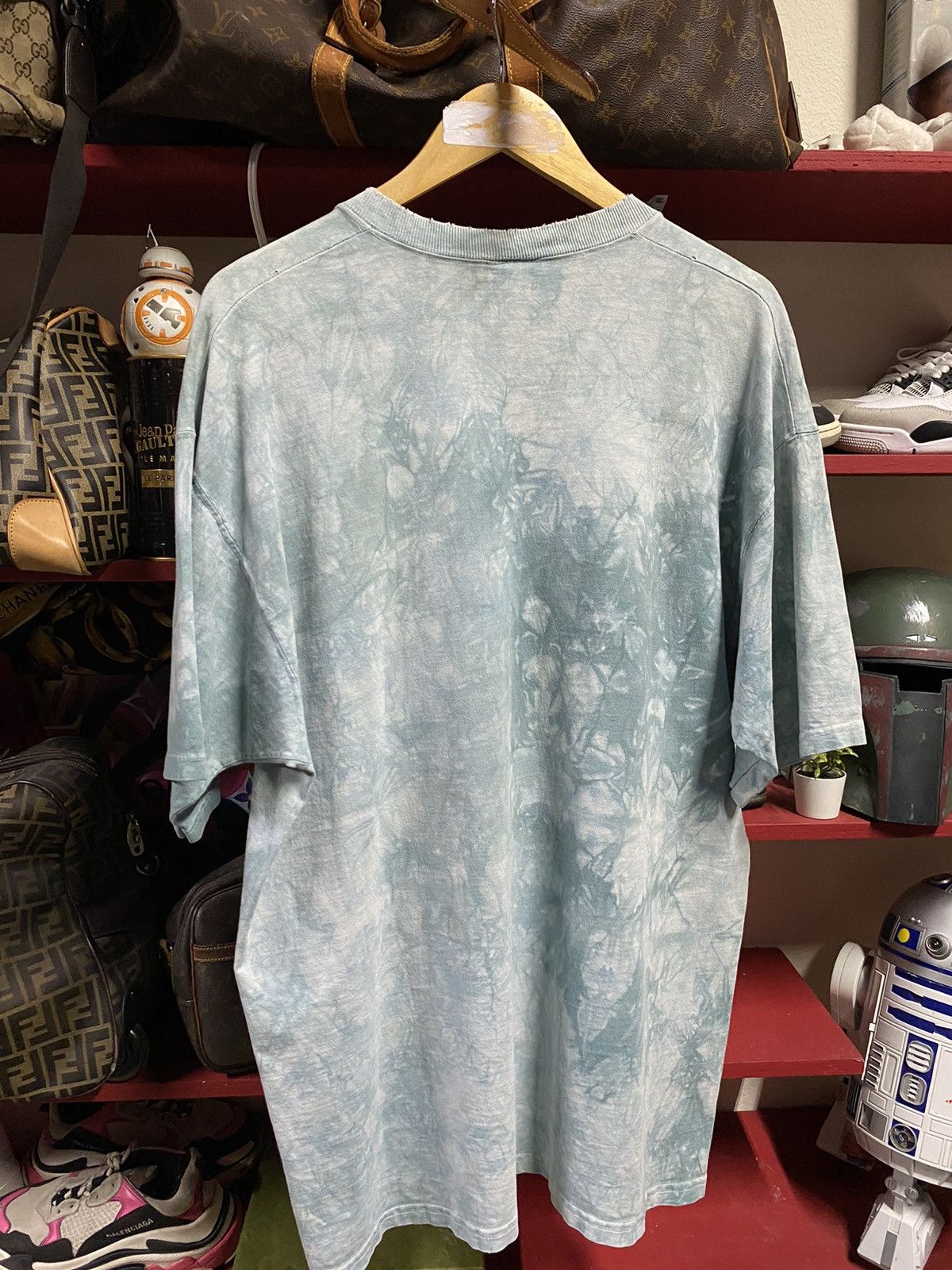 Vintage 90’s Vintage Yoda Star Wars Liquid Blue Tee Shirt 2XL Size US XL / EU 56 / 4 - 5 Thumbnail