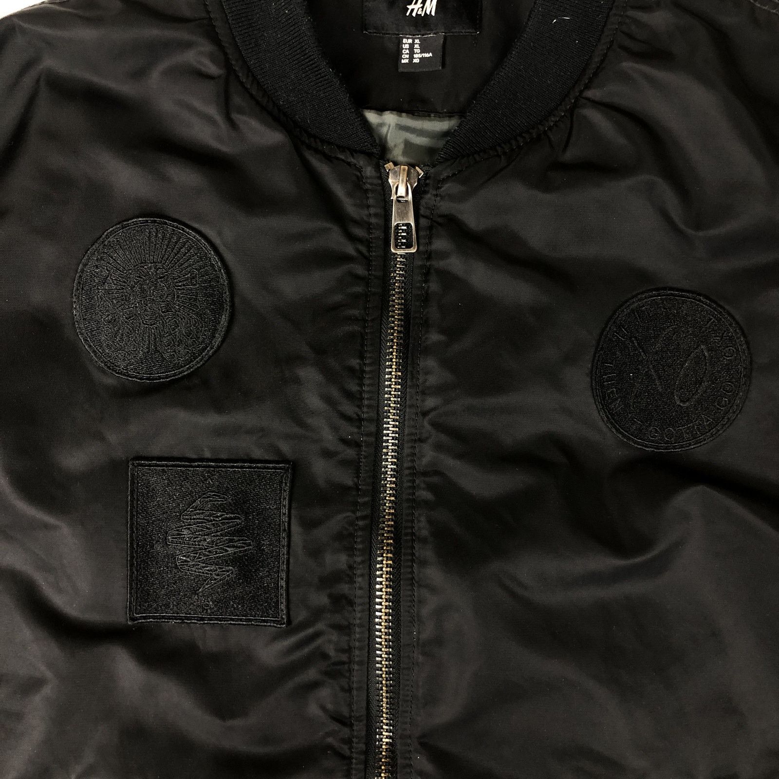 H&M × The Weeknd The Weeknd H&M Bomber Black Jacket Logo Size US XL / EU 56 / 4 - 3 Thumbnail