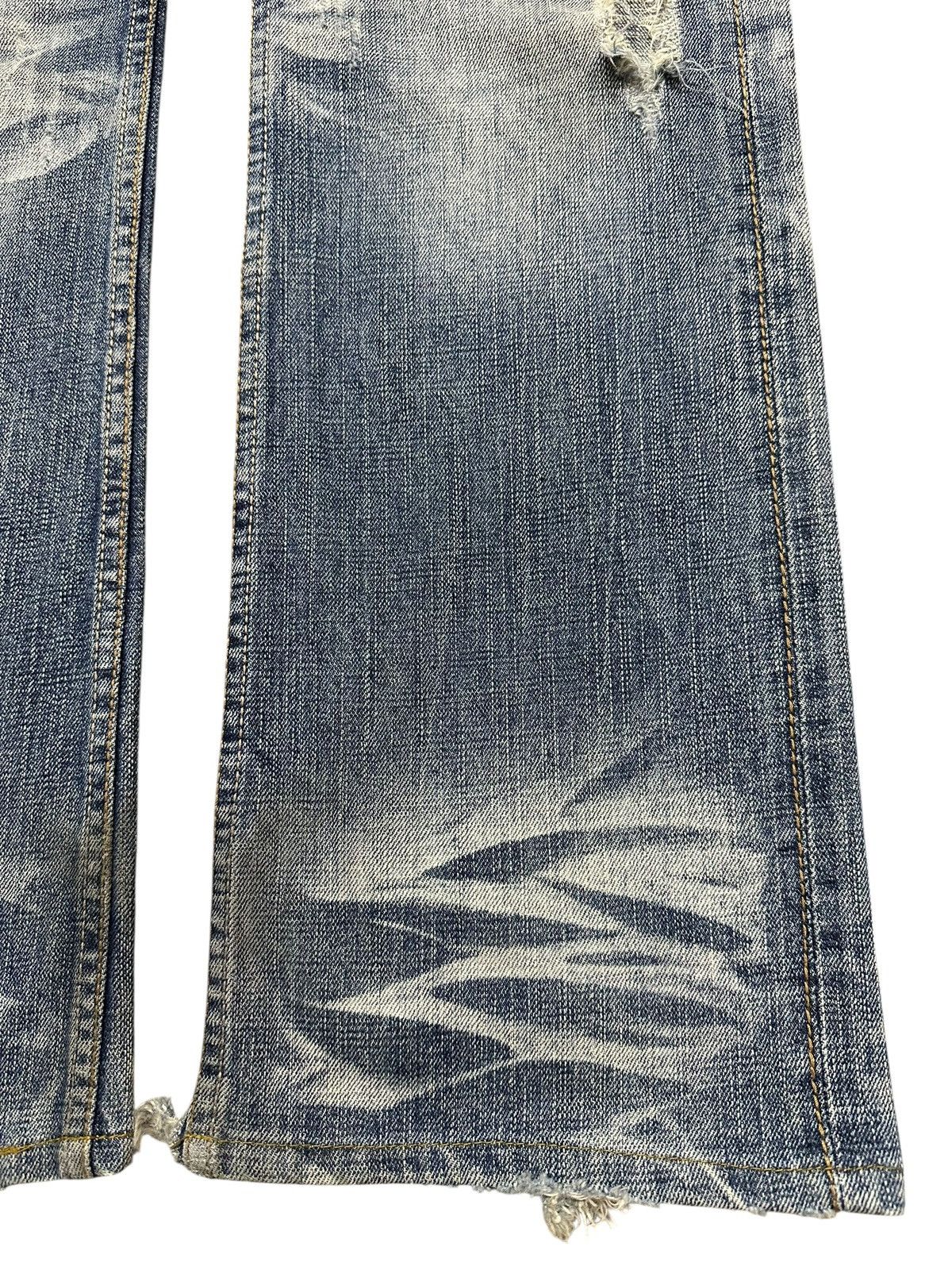 If Six Was Nine Vintage Japanese Selvedge Faded Wash Distress Baggy Jeans Size US 31 - 9 Thumbnail