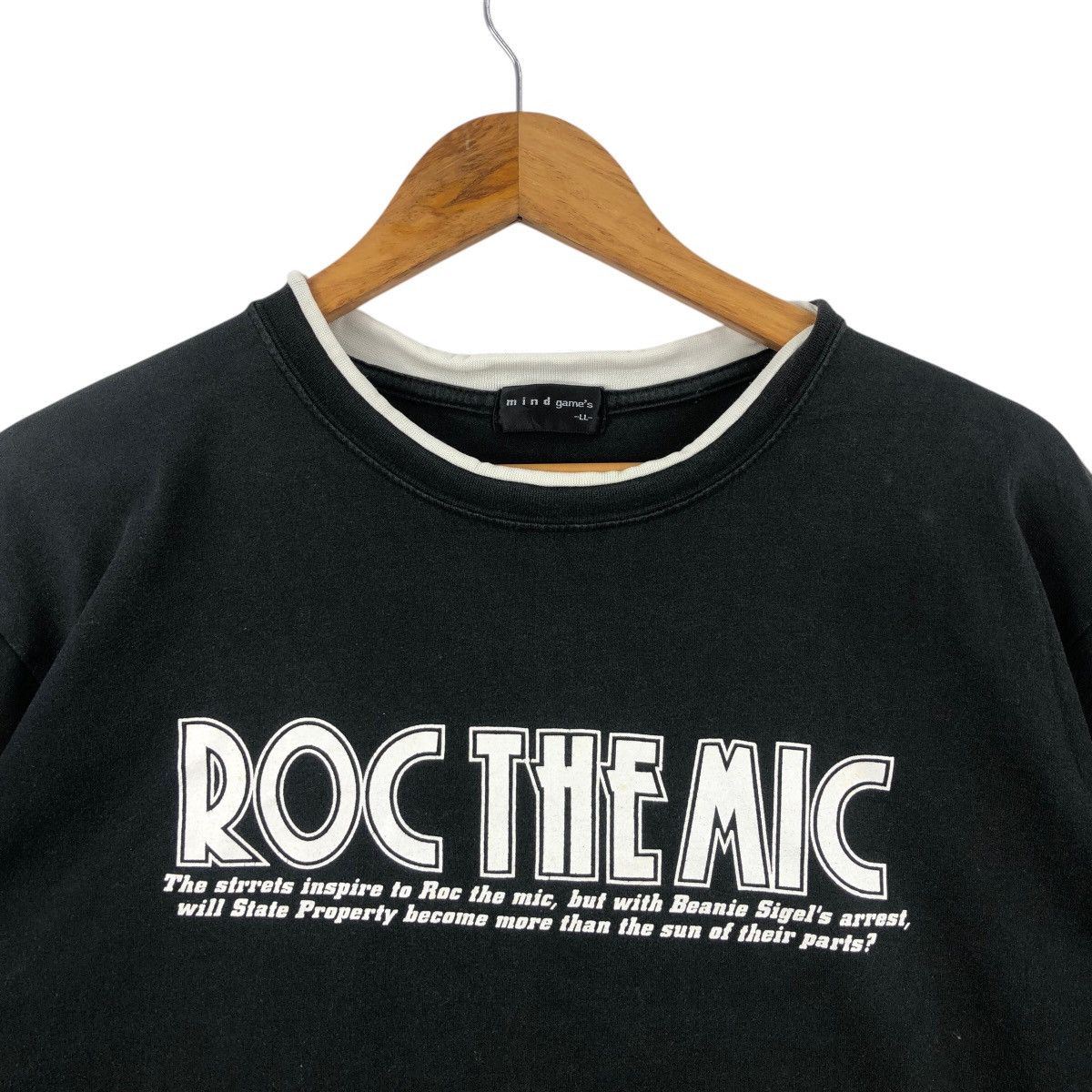 Rap Tees × Vintage 00s Roc The Mic Beanie Sigel x Freeway Tee Shirt Raptees Size US L / EU 52-54 / 3 - 2 Thumbnail