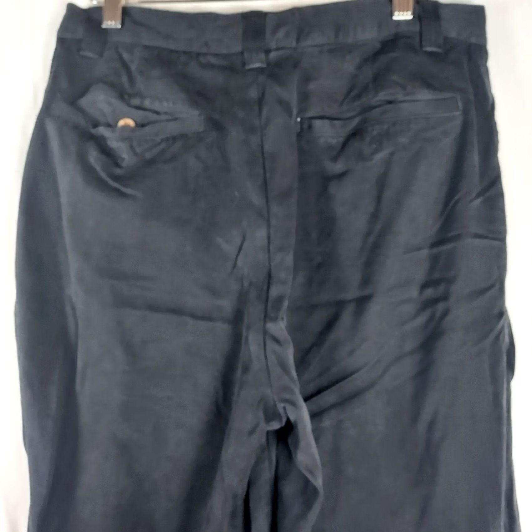 Tommy Bahama Tommy Bahama Silk Pants Women’s 32 Dark Navy Cropped Capri Casual Resort Wear Size 24" / US 00 / IT 34 - 4 Thumbnail