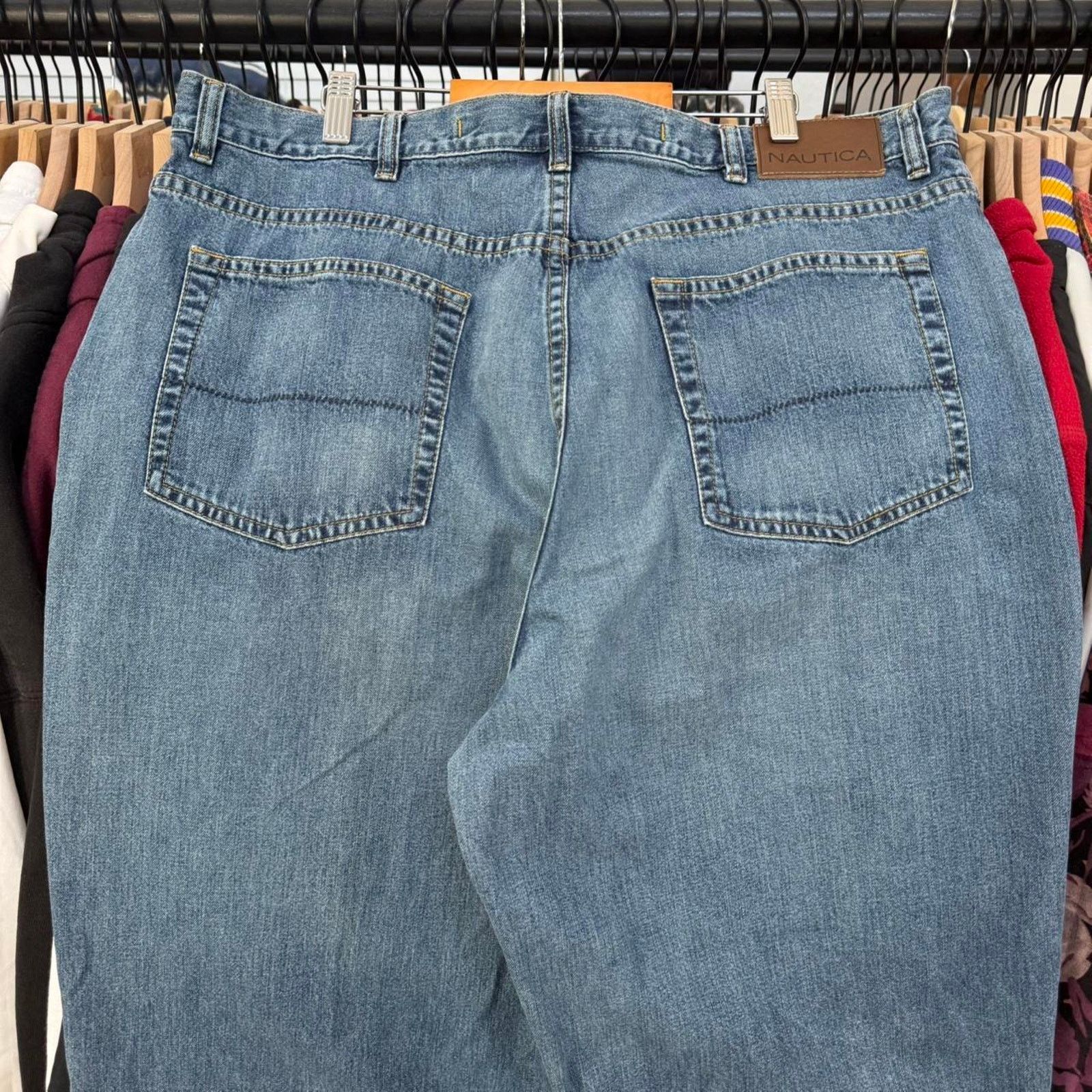Nautica Vintage Y2K Baggy Nautica Fade Denim Jeans With Perfect Fade Size US 39 - 7 Thumbnail