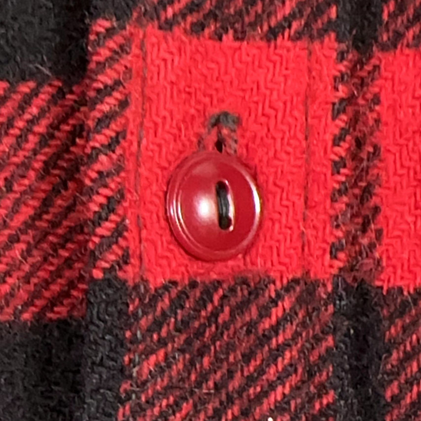 Vintage VINTAGE Woolrich Flannel Shirt Mens Large Red Black Buffalo Plaid 1950s Long Sleeve Classic Workwear Size US L / EU 52-54 / 3 - 6 Thumbnail