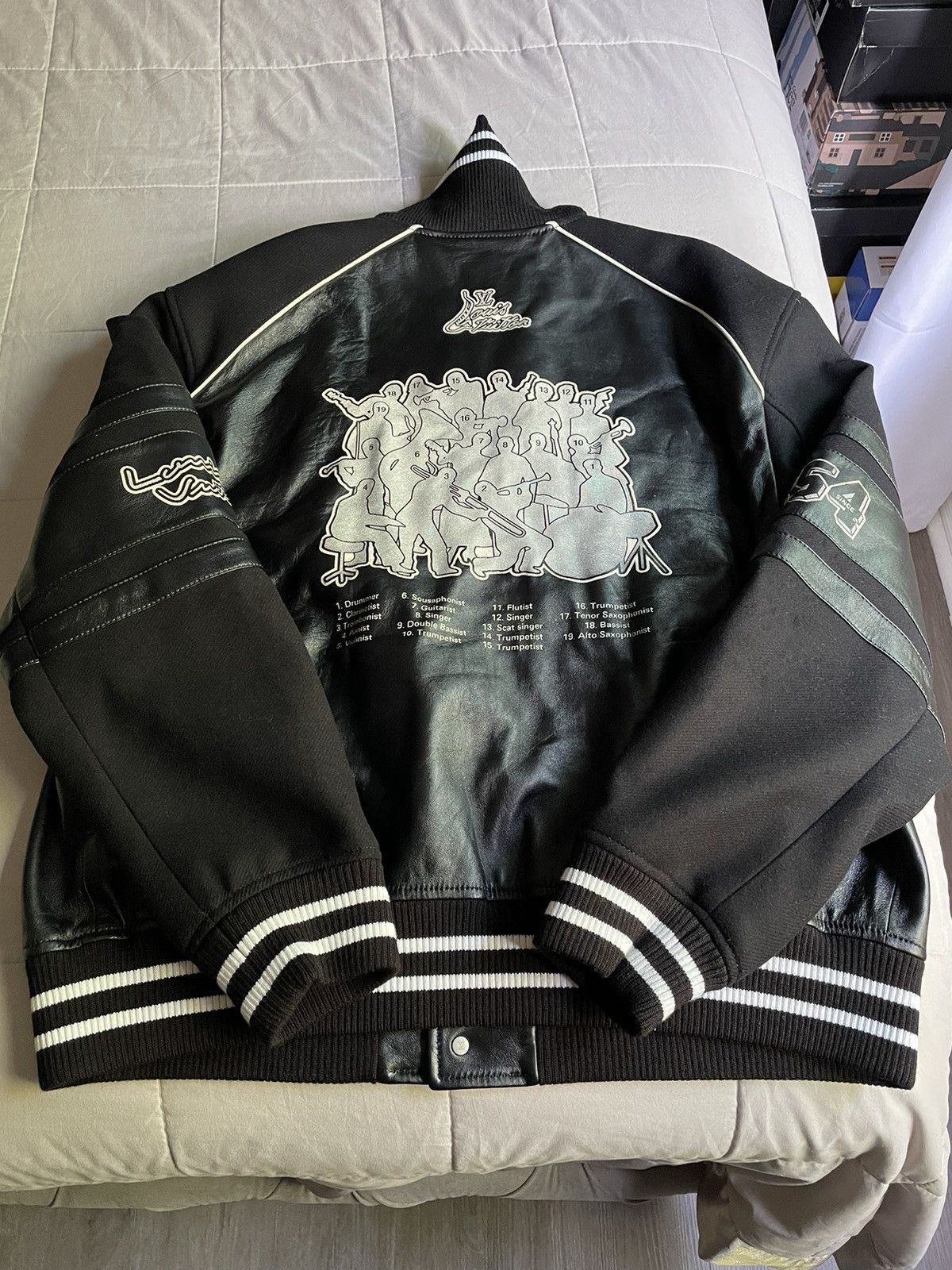 Louis Vuitton Louis Vuitton Black Leather Varsity Jacket Size US L / EU 52-54 / 3 - 2 Thumbnail