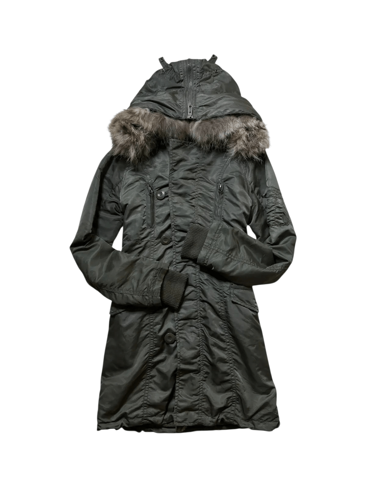 GOA 2000s GOA - Racoon Fur Parka Jacket apocalypse style Size US XS / EU 42 / 0 - 2 Thumbnail