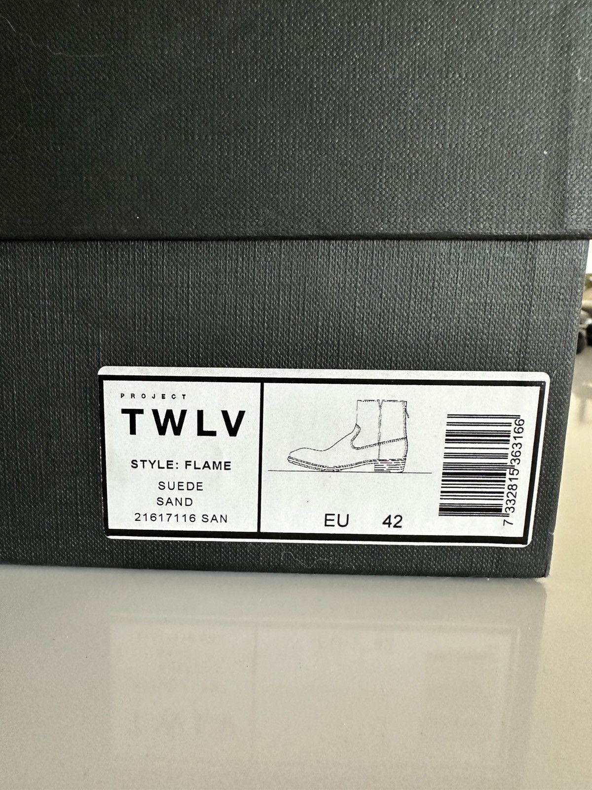 Japanese Brand Project TWLV - Suede Sand Size US 9.5 / EU 42-43 - 7 Thumbnail