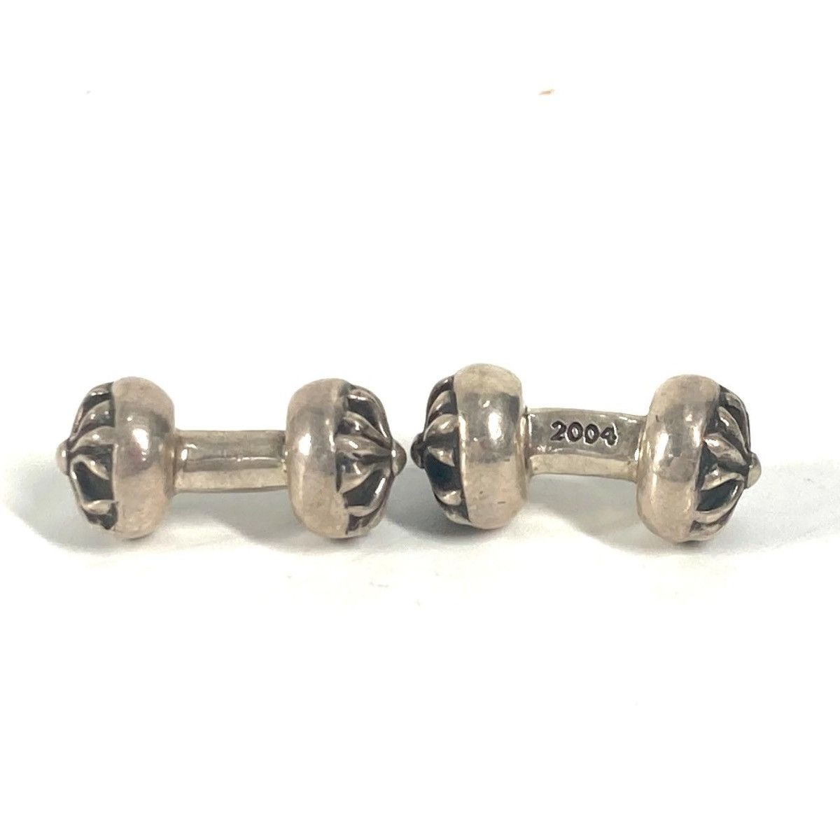 Chrome Hearts CHROME HEARTS Dumbbells Cufflinks in Silver Size ONE SIZE - 2 Thumbnail