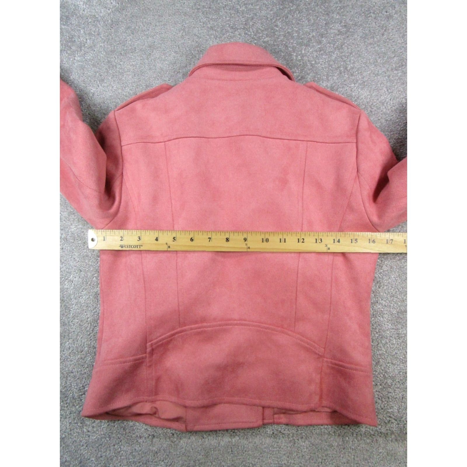 BB Dakota BB Dakota X Steve Madden Jacket Womens XS Pink Faux Suede Full Zip Jacket Motorcycle Style Size XS / US 0-2 / IT 36-38 - 6 Thumbnail