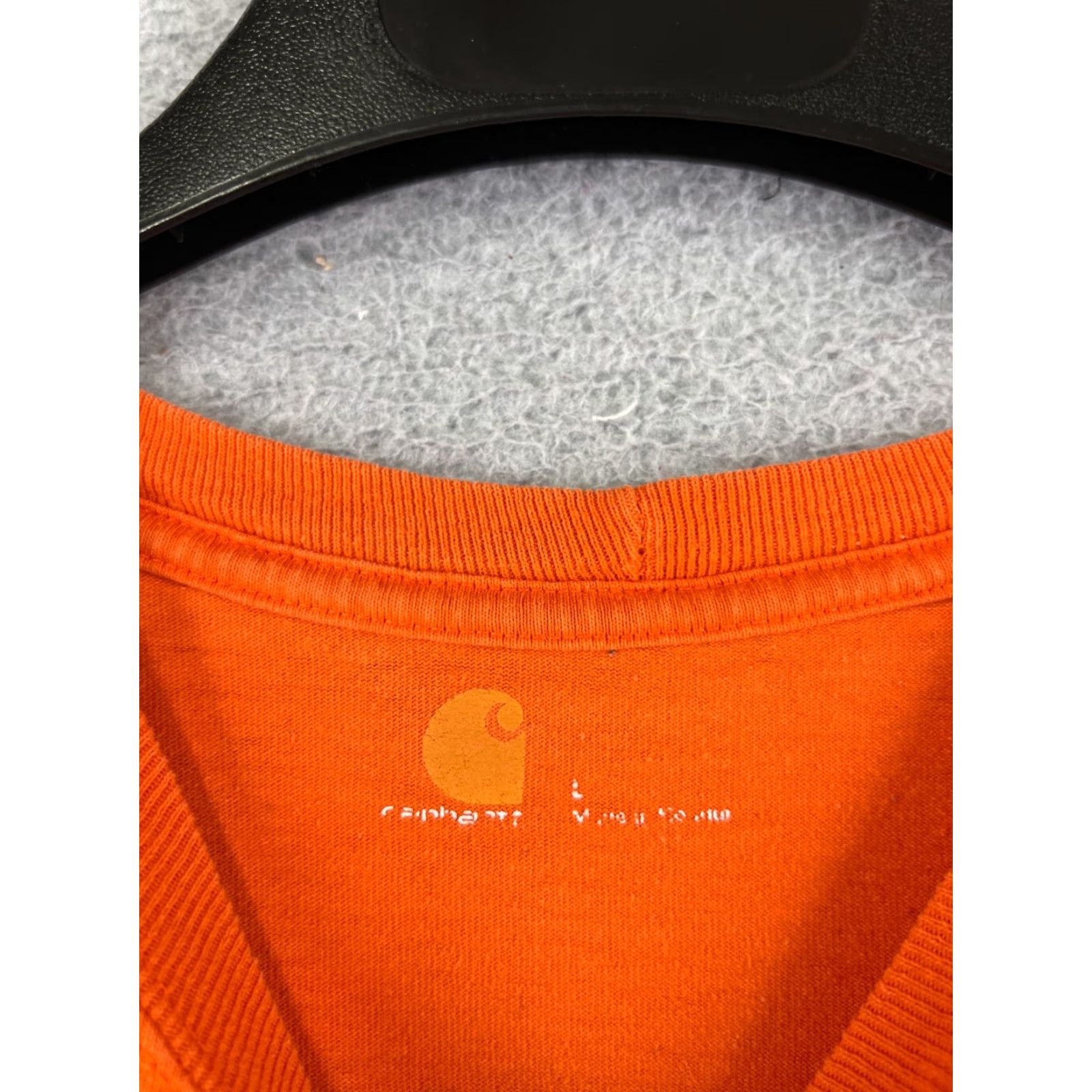 Carhartt Carhartt Shirt Men's XL Orange Short Sleeve Crew Neck Pocket Cotton Work T-Shirt Size US XL / EU 56 / 4 - 3 Thumbnail