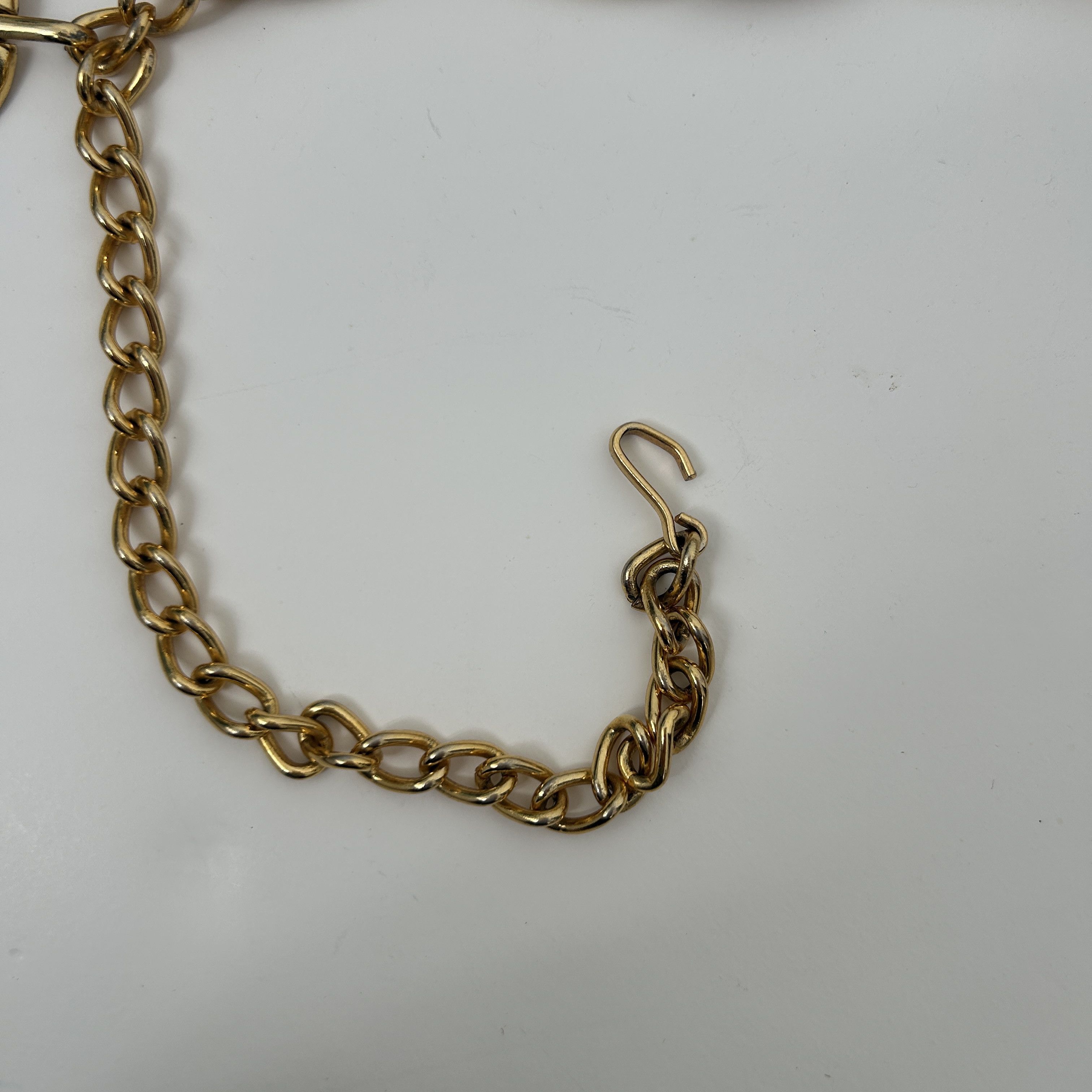 Vintage Vintage 80s Gold Chain Belt, Chunky Oval Link Size ONE SIZE - 12 Thumbnail