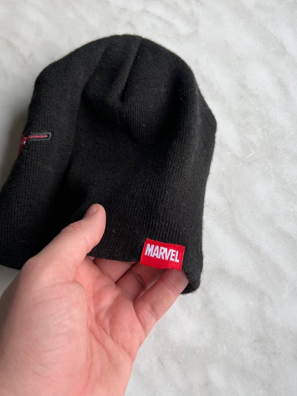 Japanese Brand × Vintage Y2k Spider Man Beanie Hat Eye Big Logo 00s Size ONE SIZE - 5 Thumbnail