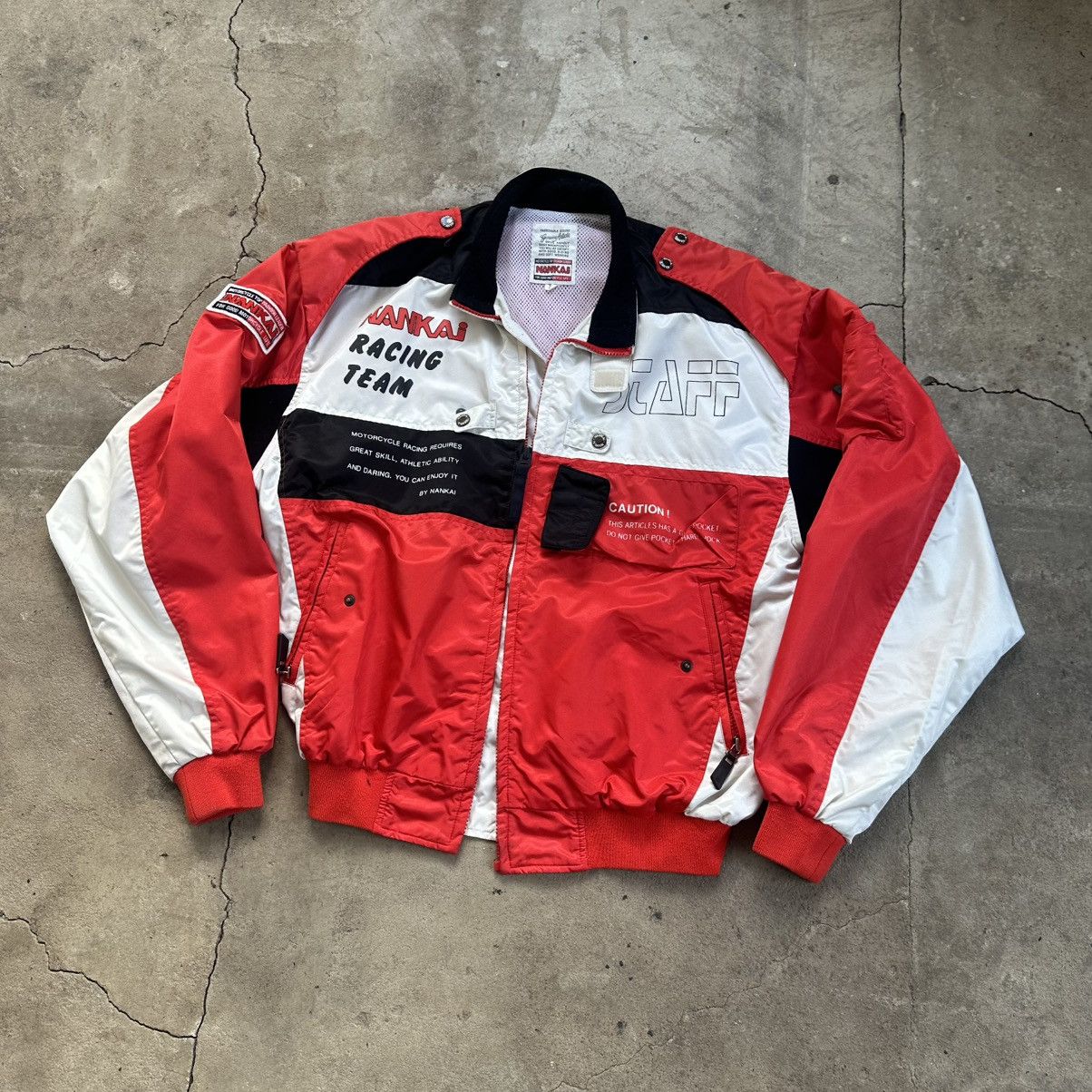 Japanese Brand Vintage 80s Nankai Motorcycle Jacket Japanese Brand Size US M / EU 48-50 / 2 - 2 Thumbnail