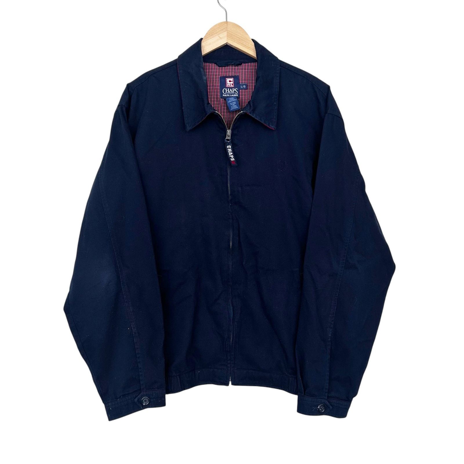 Chaps Chaps Ralph Lauren Navy Blue Bomber Jacket Sz L Size US L / EU 52-54 / 3 - 1 Thumbnail