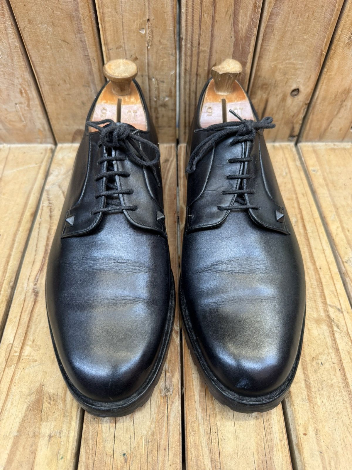 Valentino valentino garavani black leather derby dress Shoes EUR 43 Size US 10 / EU 43 - 17 Thumbnail