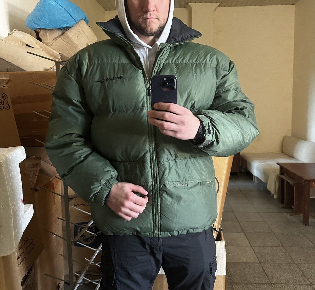 Reebok Vintage Reebok Baggy Rap Puffer Down Jacket Size XL Size US XL / EU 56 / 4 - 3 Thumbnail