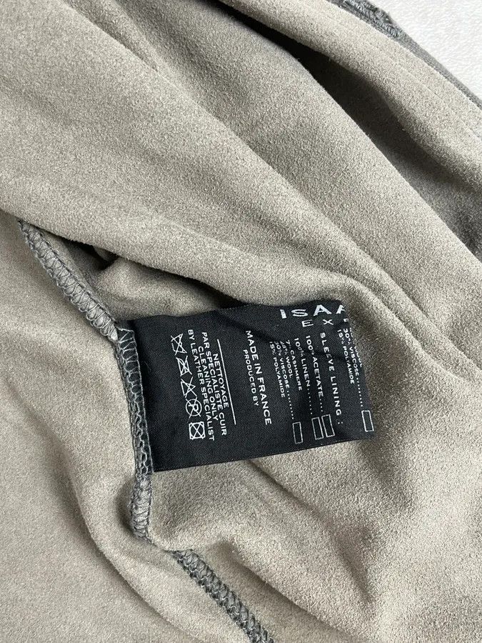 Isaac Sellam Experience Isaac Sellam Experience Taupe Suede Contrast Ribbed Trim Cardigan Size US L / EU 52-54 / 3 - 12 Thumbnail