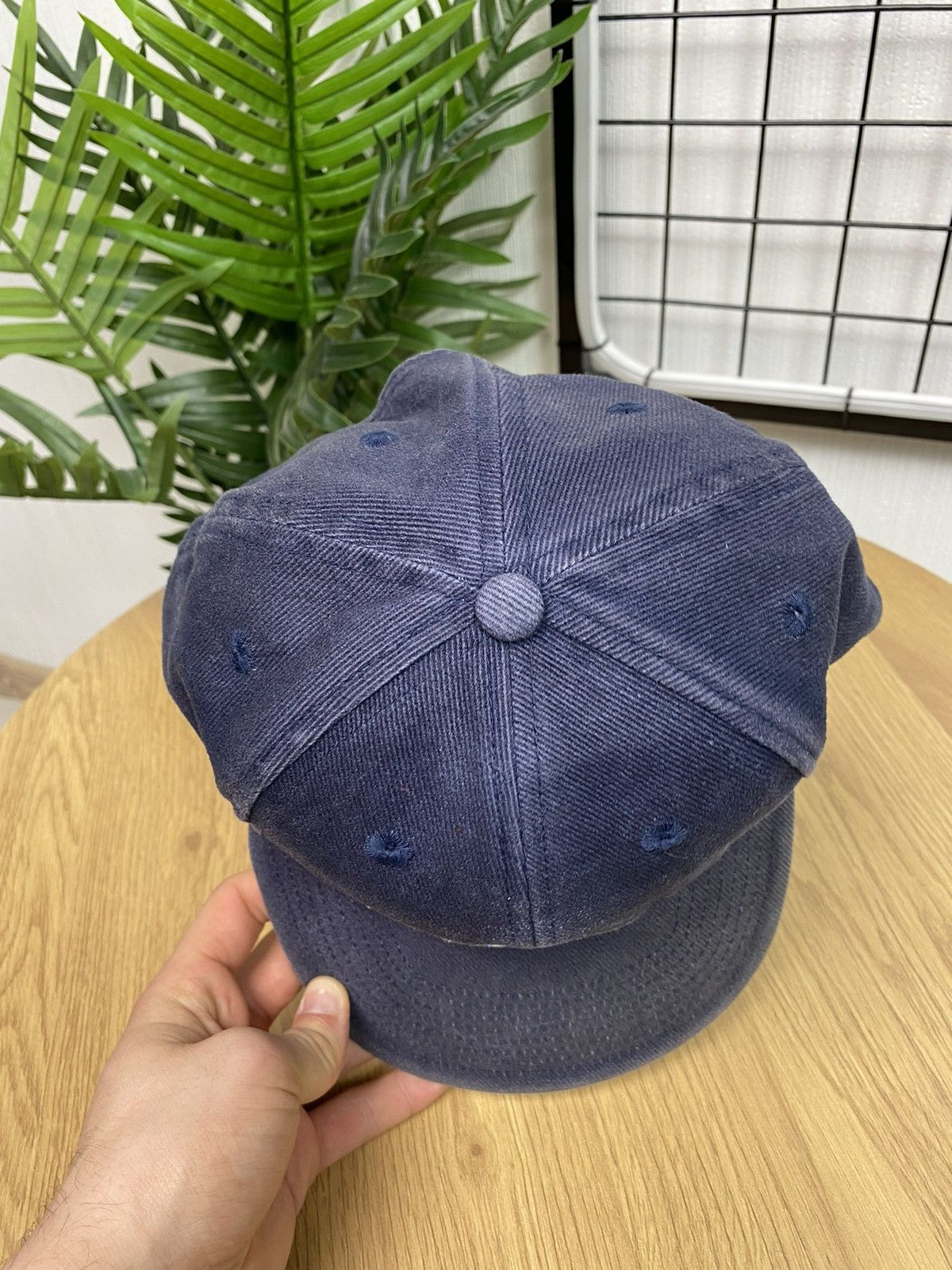 Vintage Vintage 90s Nike “Just do it” Hat Cap Big Logo Blue Unisex Size ONE SIZE - 8 Thumbnail