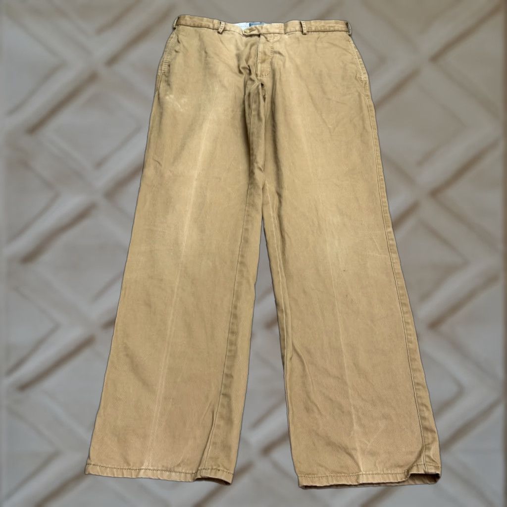 Peter Millar Peter Millar Pants Men 36 Brown Chino Flat Front Regular Straight Pima Cotton Size US 36 / EU 52 - 1 Thumbnail
