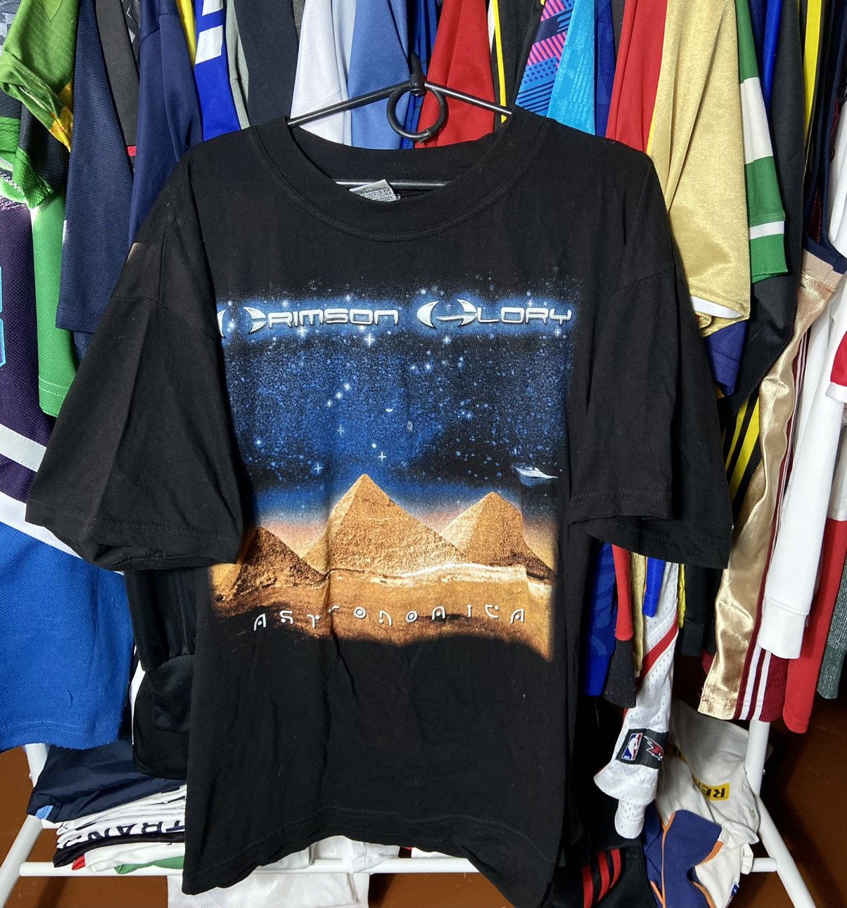 Band Tees × Vintage CRIMSON GLORY ASTRONOMICA VINTAGE FADED 00s TOUR T-SHIRT Size US XL / EU 56 / 4 - 1 Thumbnail