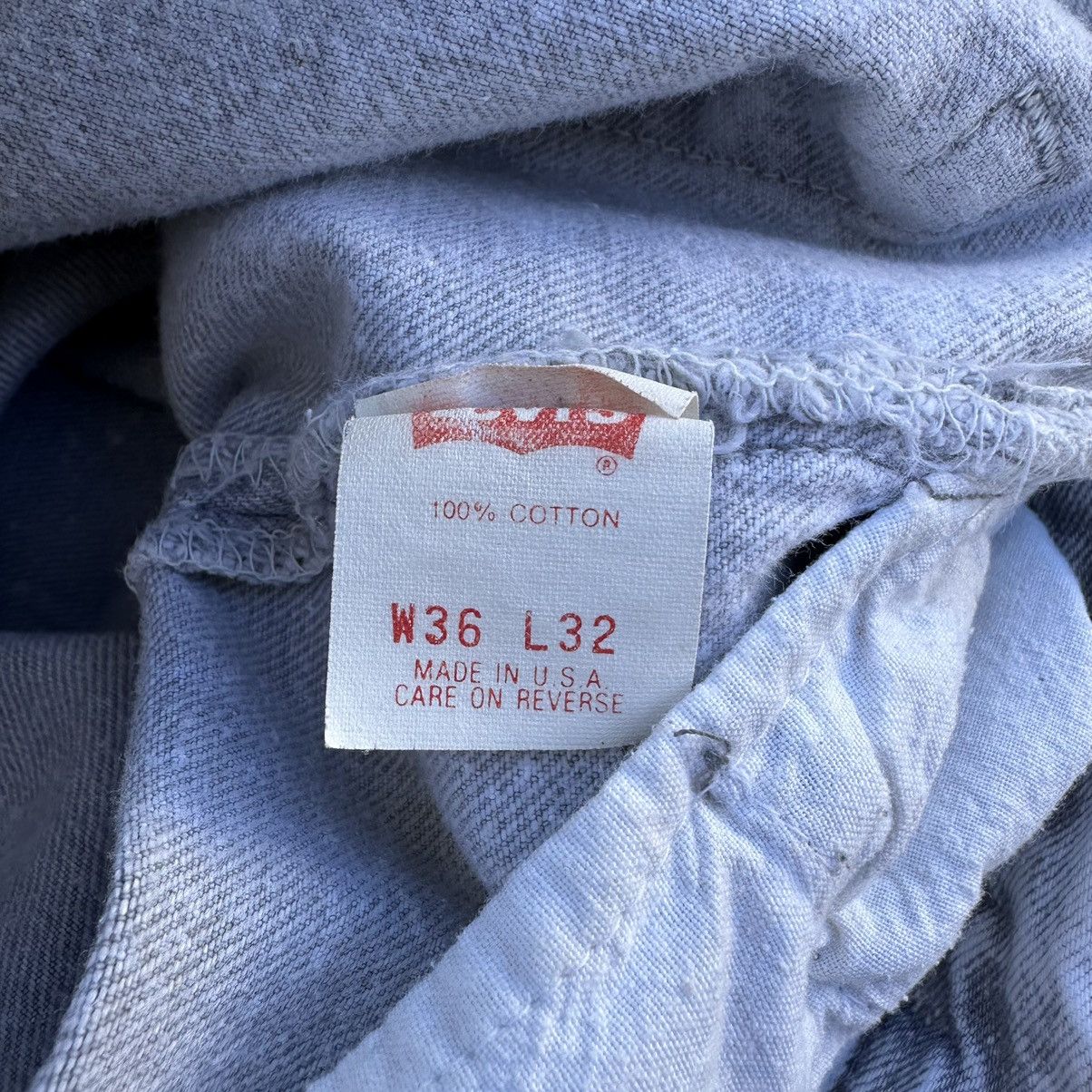 Other VTG 90’s Levis 501 Button Fly Gray Denim Jeans Size US 32 / EU 48 - 4 Thumbnail