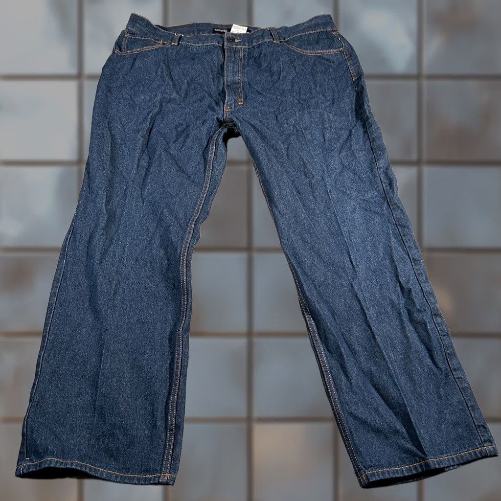 Rocawear Rocawear Jeans Men 42x30 Baggy Bootcut Dark Wash Denim Hip Hop Y2K Jeans Boys? Size US 30 / EU 46 - 1 Thumbnail