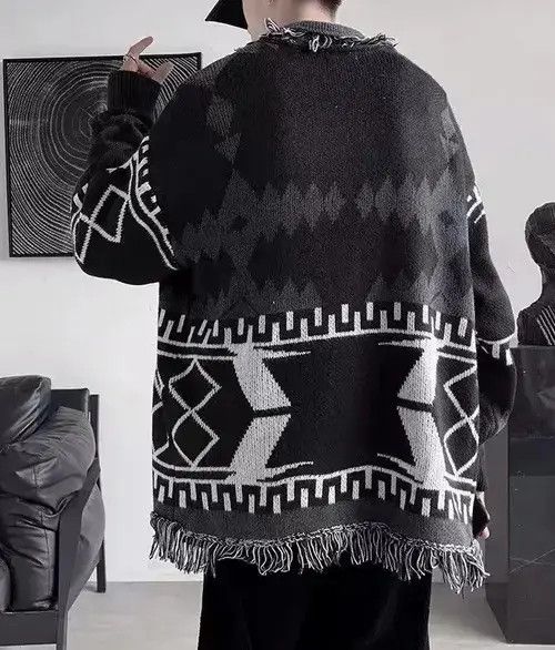 Aran Isles Knitwear Boho bohemian hippie cardigan Size US XL / EU 56 / 4 - 8 Thumbnail