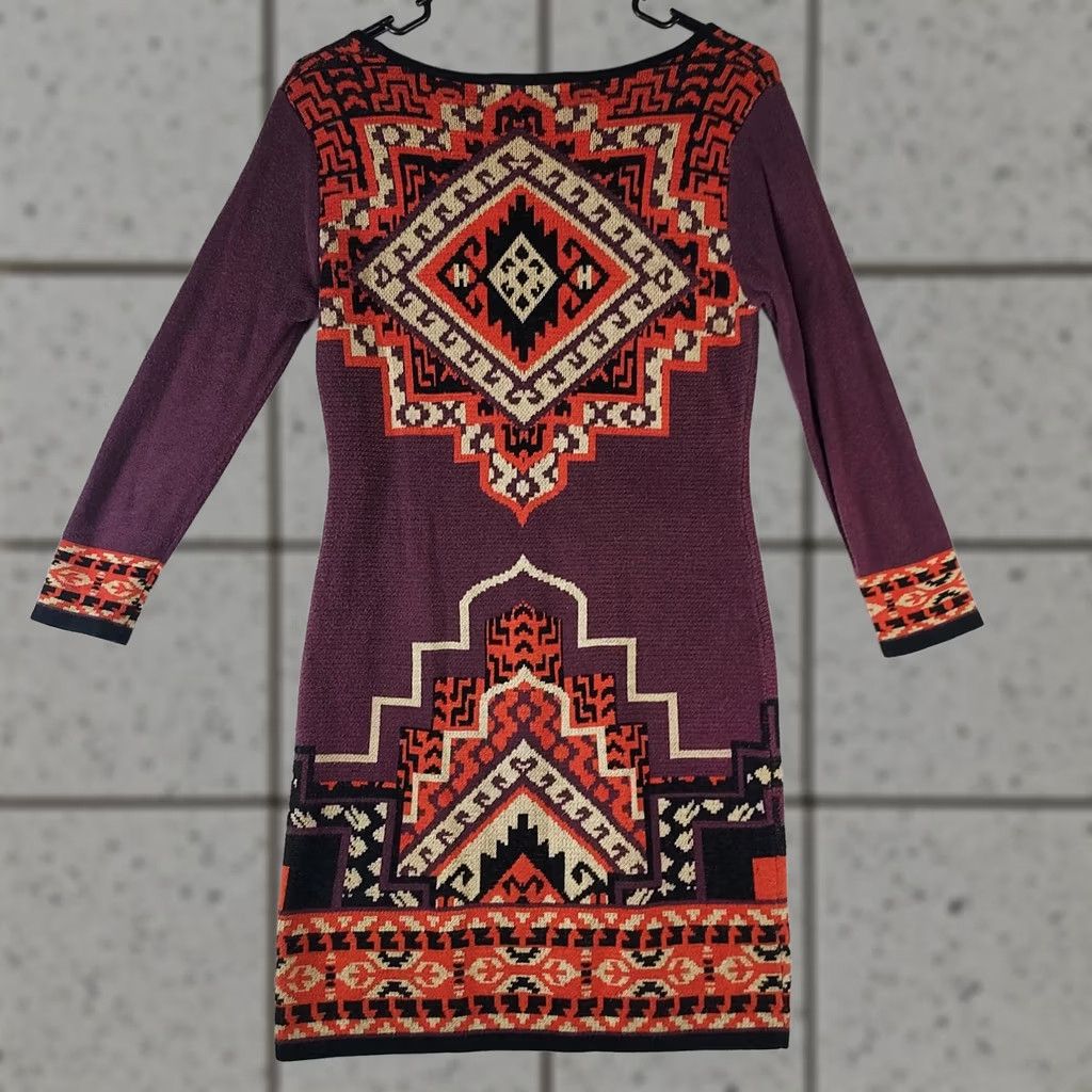 Vintage VINTAGE Flying Tomato Aztec Boho Bodycon Knit Dress Mens? Size S / US 4 / IT 40 - 1 Thumbnail