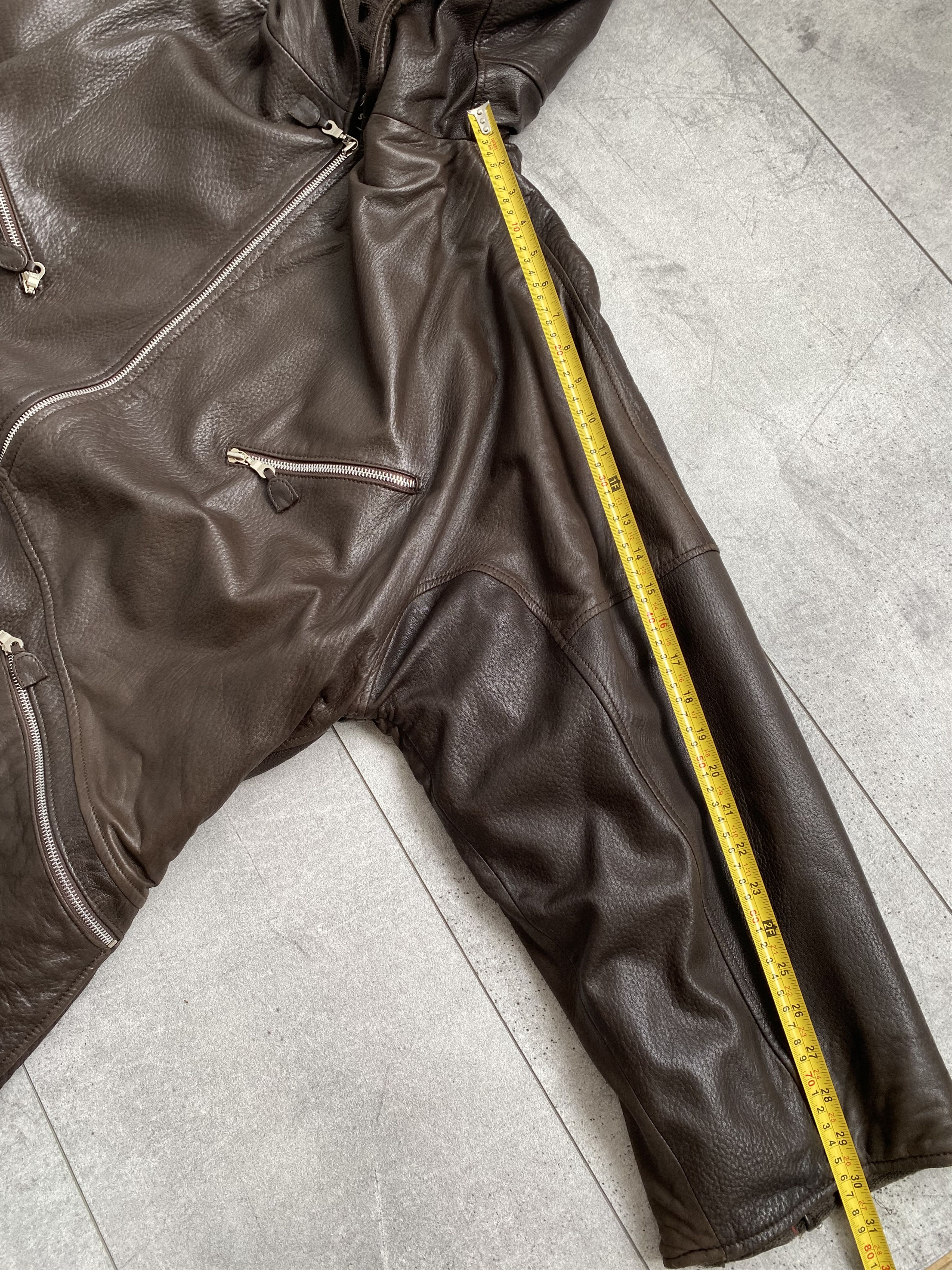 Other Sylvie Schimmel Paris Leather Hooded Oversized Jacket Size XS / US 0-2 / IT 36-38 - 17 Thumbnail