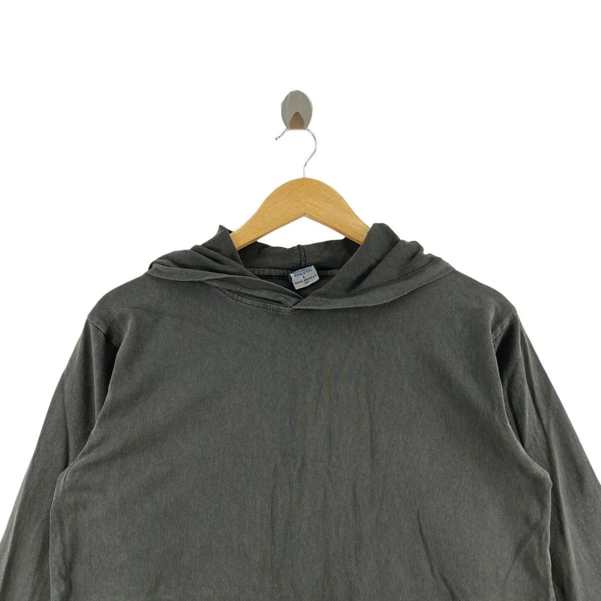 Russell Athletic × Vintage Vintage 90’ RUSSELL ATHLETIC USA Team Plain Hoodie Pullover Size L / US 10 / IT 46 - 2 Thumbnail