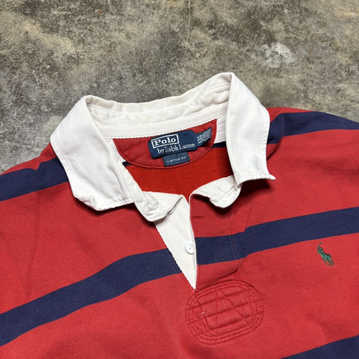 Polo Ralph Lauren vintage ralph lauren rugby polo longsleeve collared shirt Size US XXL / EU 58 / 5 - 5 Thumbnail