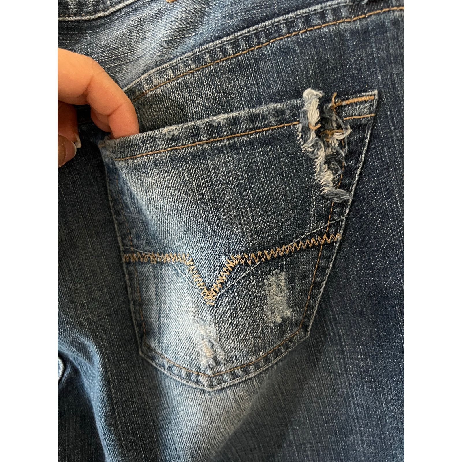 Guess Mens Jeans 31 x 32 Lincoln Slim Straight Leg Faded Whiskered Size US 31 - 14 Thumbnail