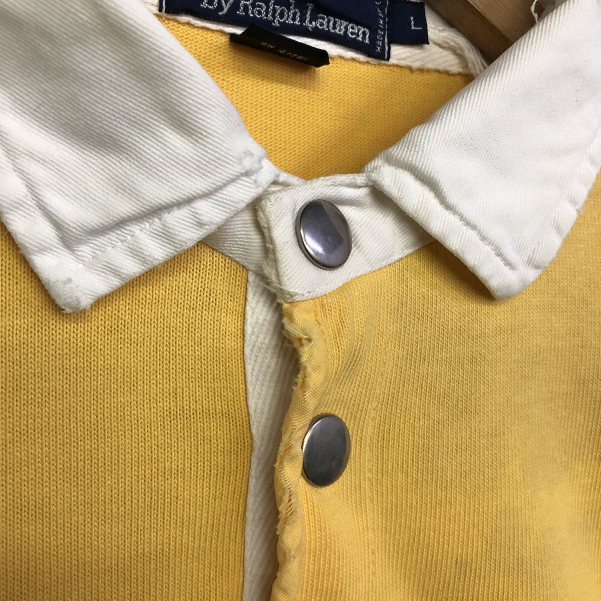 Polo Ralph Lauren Vintage POLO RALPH LAUREN RUGBY Disstress Long Sleeve Shirt Size US L / EU 52-54 / 3 - 3 Thumbnail
