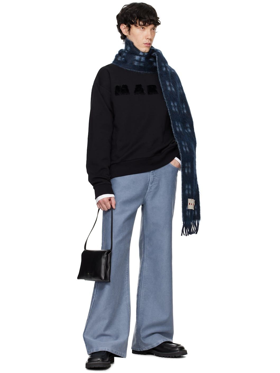 Marni o1w1db11025 Overdyed Jeans in Blue Size US 30 / EU 46 - 4 Thumbnail