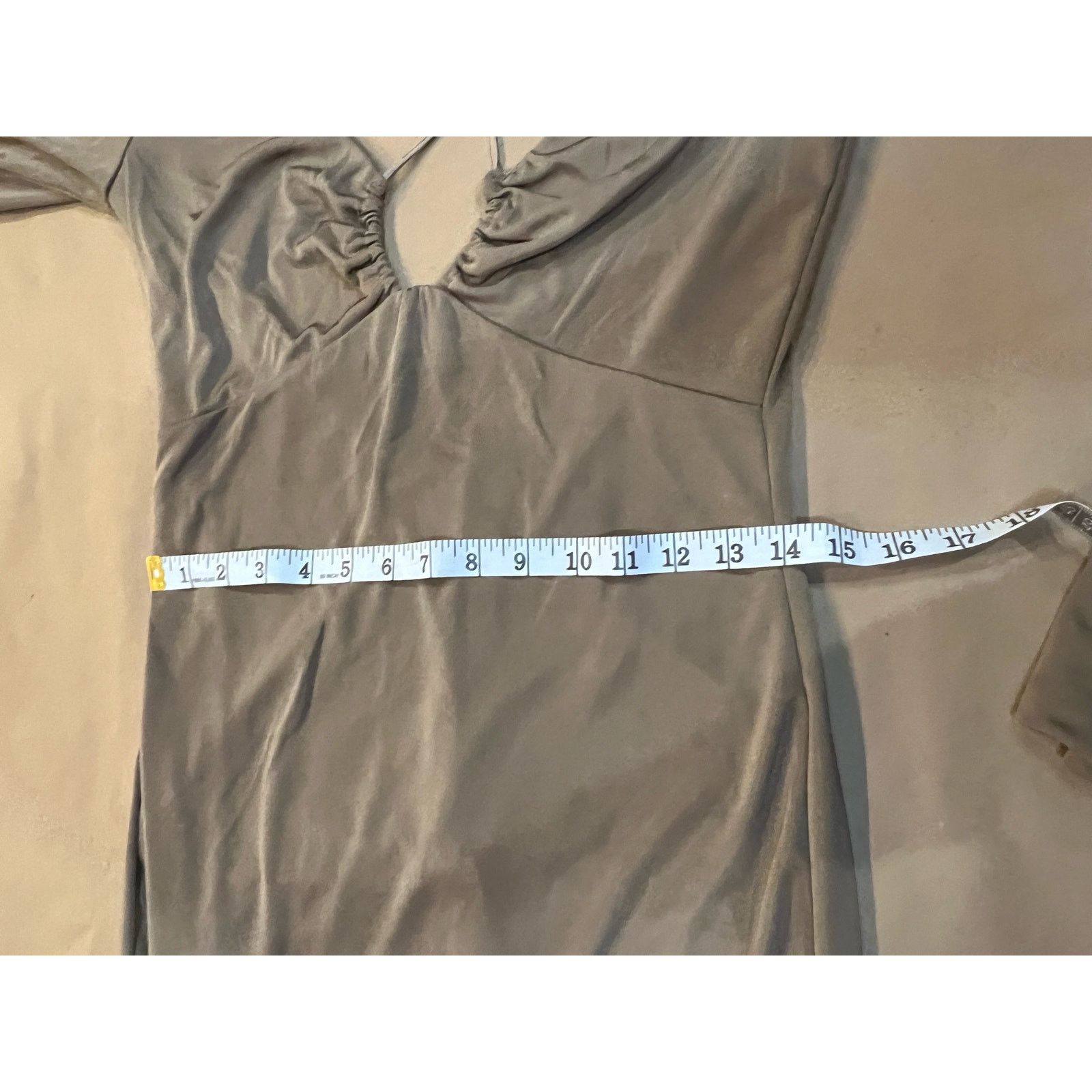 Jason Wu Jason Wu V-Neck Midi Length Dress Medium NWT Beige Size M / US 6-8 / IT 42-44 - 7 Thumbnail