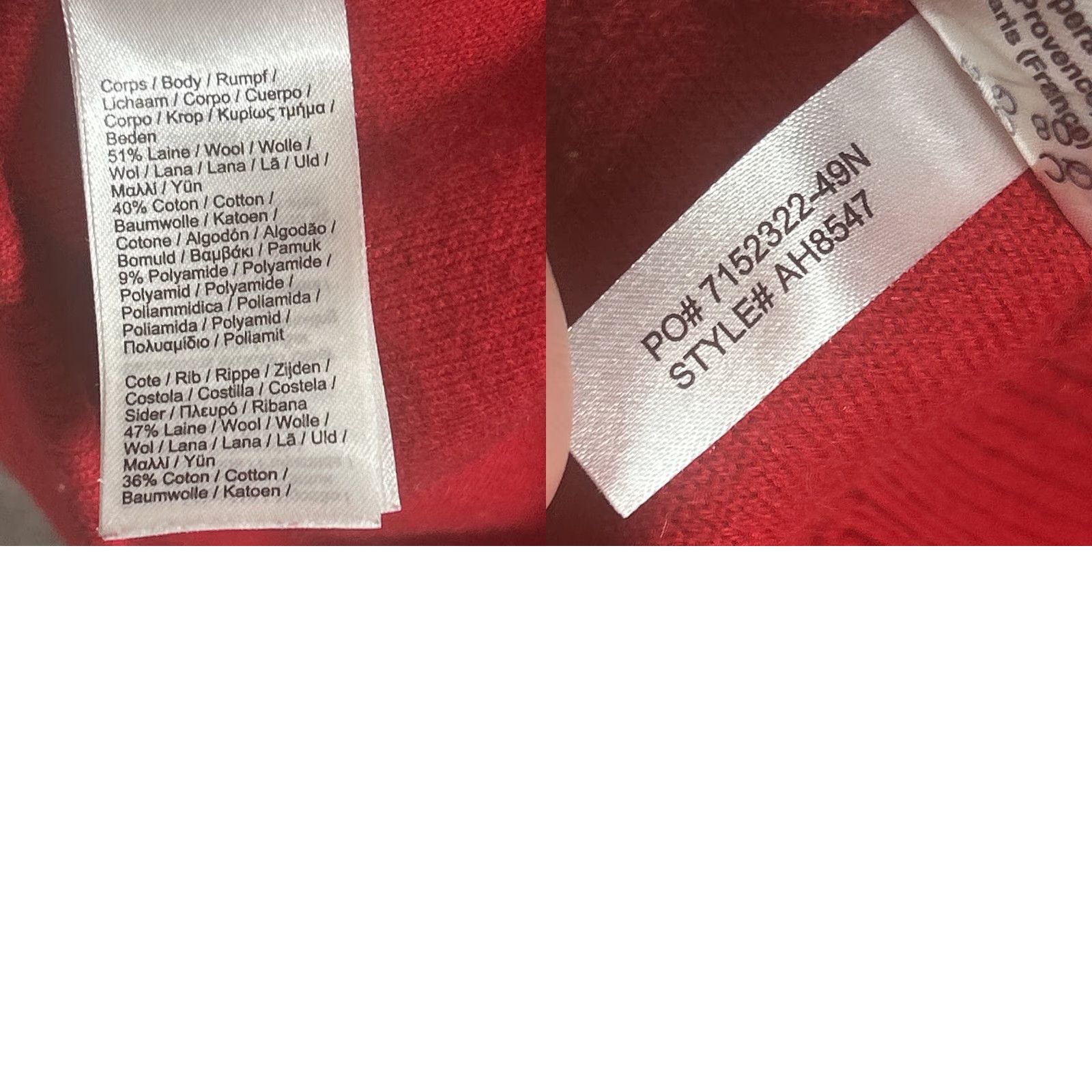 Lacoste VINTAGE Lacoste Sweatshirt Alligator Spellout Mens Red Sweater Pullover FR 9 4XL Size US XXL / EU 58 / 5 - 8 Thumbnail