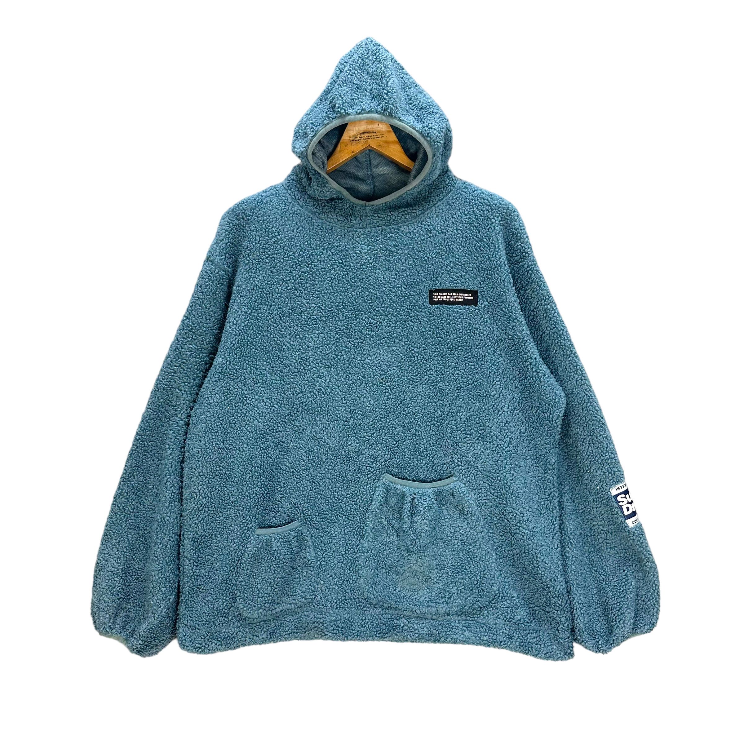 Japanese Brand SUPERDRY NICE DESIGN DEEP PILE FLEECE HOODIE #8014-77 Size US L / EU 52-54 / 3 - 1 Thumbnail