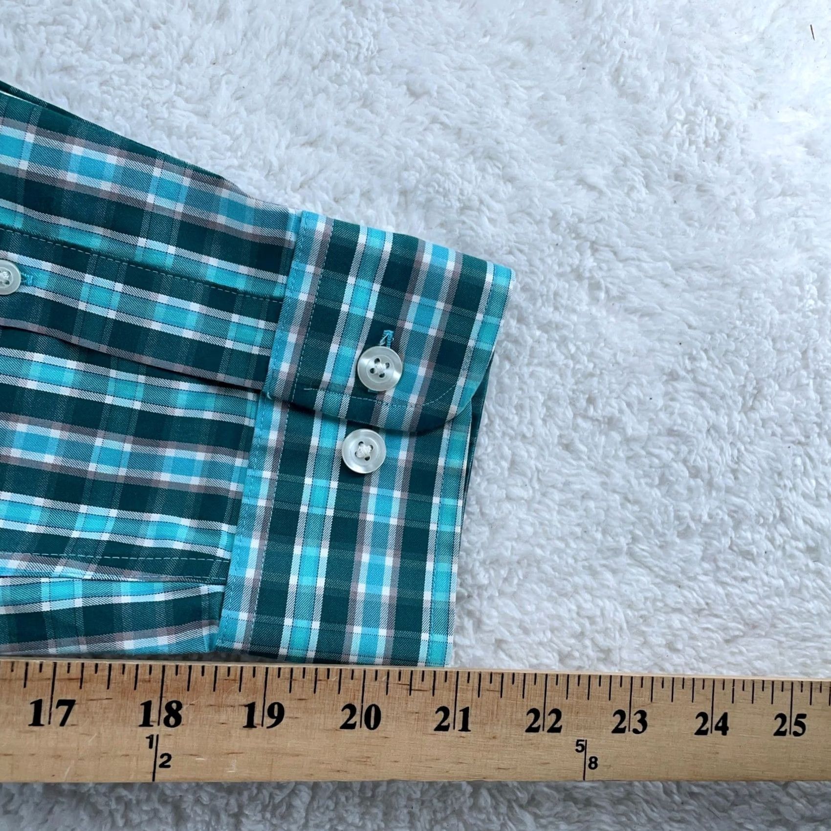 Vintage Duluth Wrinklefighter Shirt Men LT Green Plaid Slim Collared Button-Down Shirt Size US L / EU 52-54 / 3 - 8 Thumbnail