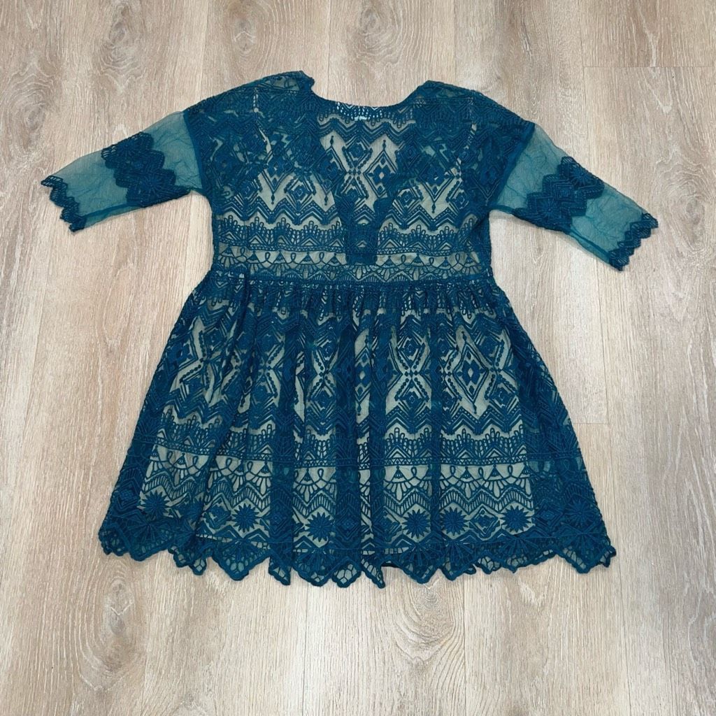 Free People Jen's Pirate Booty x Free People Sagrada Romeo Lace Teal Min Size S / US 4 / IT 40 - 8 Thumbnail