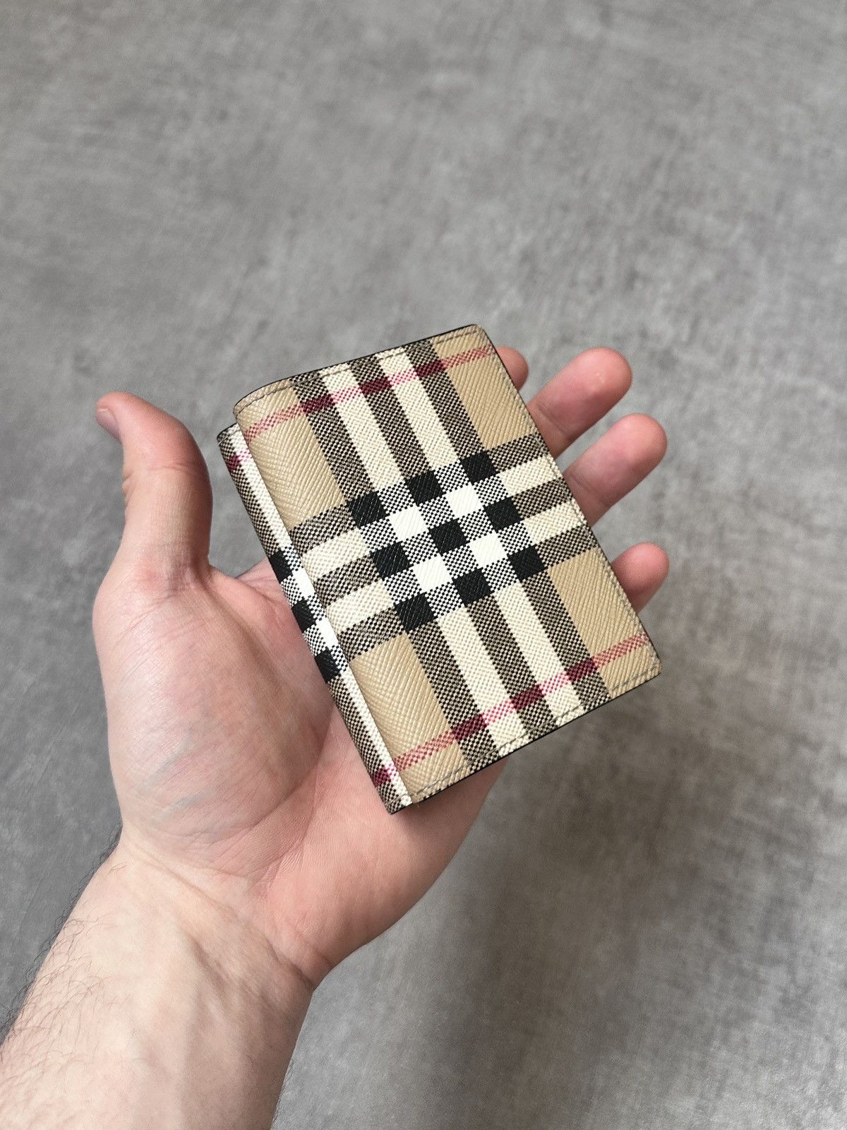 Burberry Burberry Vintage Check Trifold Wallet Size ONE SIZE - 1 Thumbnail