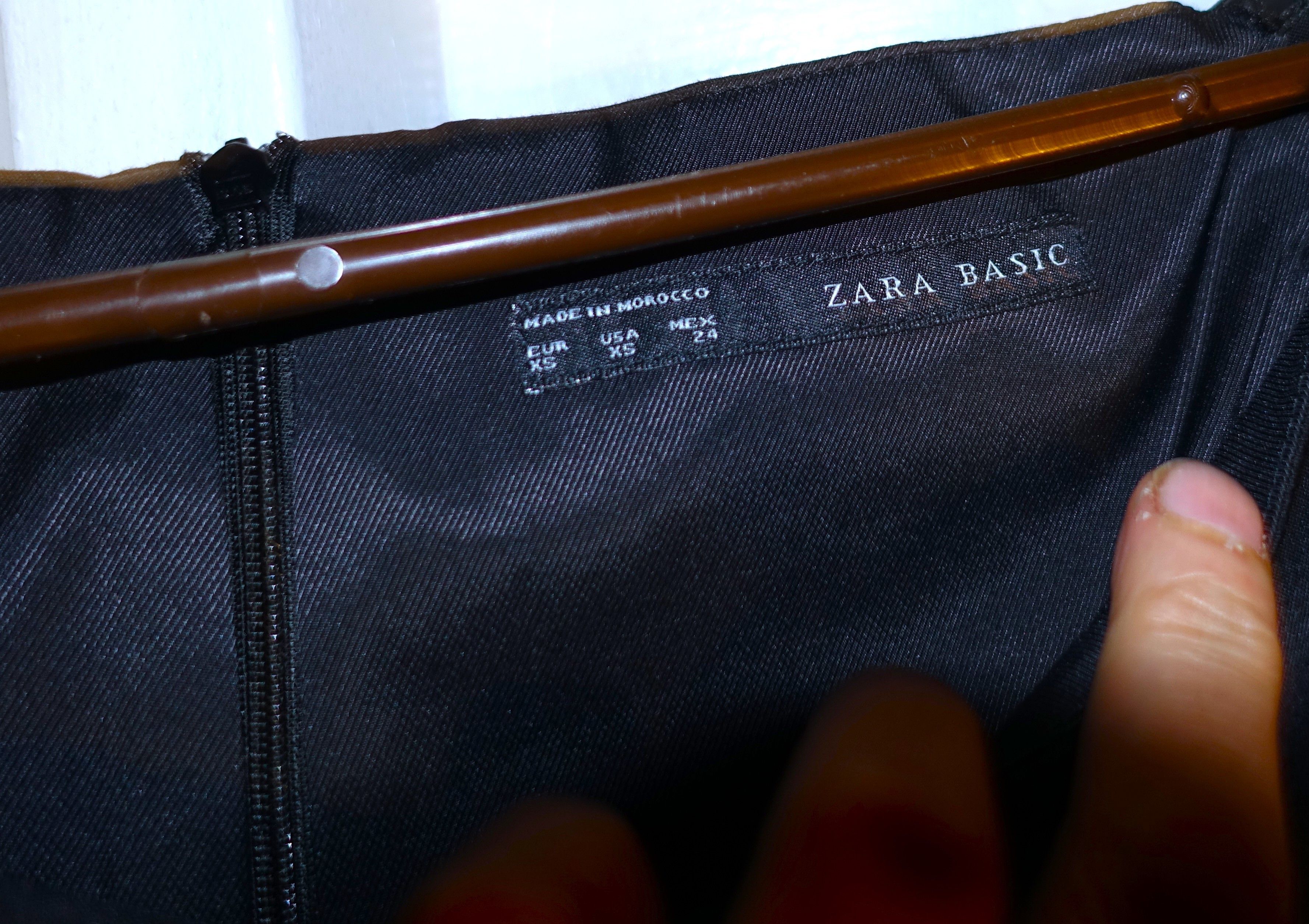 Zara Zara Basic Black Off Shoulder Dress XS Size XS / US 0-2 / IT 36-38 - 7 Thumbnail