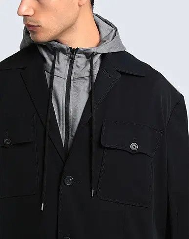 Balenciaga o1mt1gz0724 Flap Pockets Jacket in Black Size US L / EU 52-54 / 3 - 4 Thumbnail