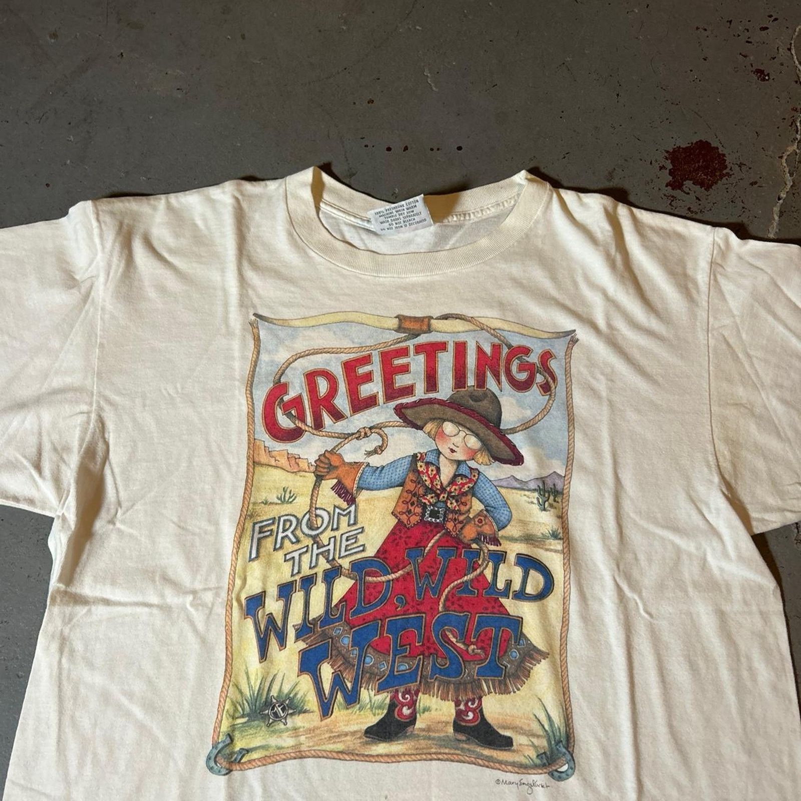 Fruit Of The Loom 90s white greetings from the Size US XL / EU 56 / 4 - 2 Thumbnail