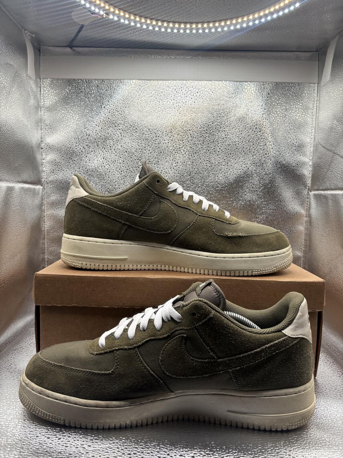 Nike Nike Air Force 1 low suede medium Olive Size US 11 / EU 44 - 5 Thumbnail