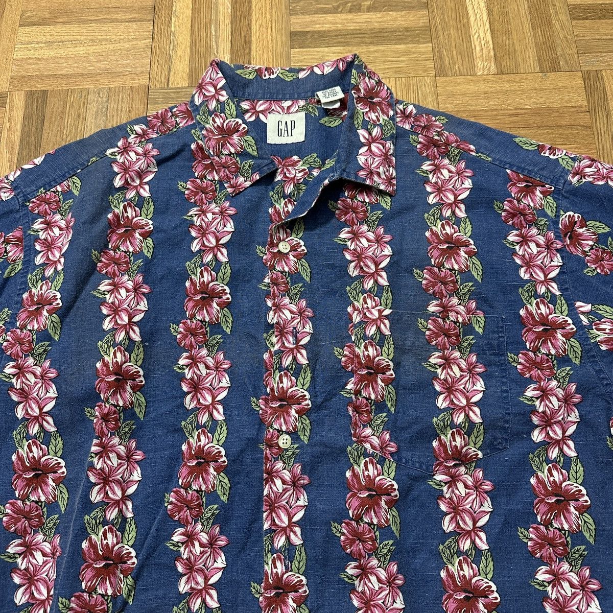 Gap Vintage GAP linen Hawaiian shirt Size US L / EU 52-54 / 3 - 3 Thumbnail