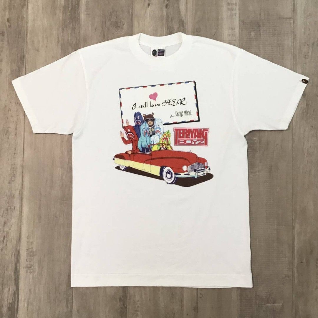 Bape BAPE Kanye West × Teriyaki Boys shark T-shirt APE NIGO Size US M / EU 48-50 / 2 - 1 Thumbnail