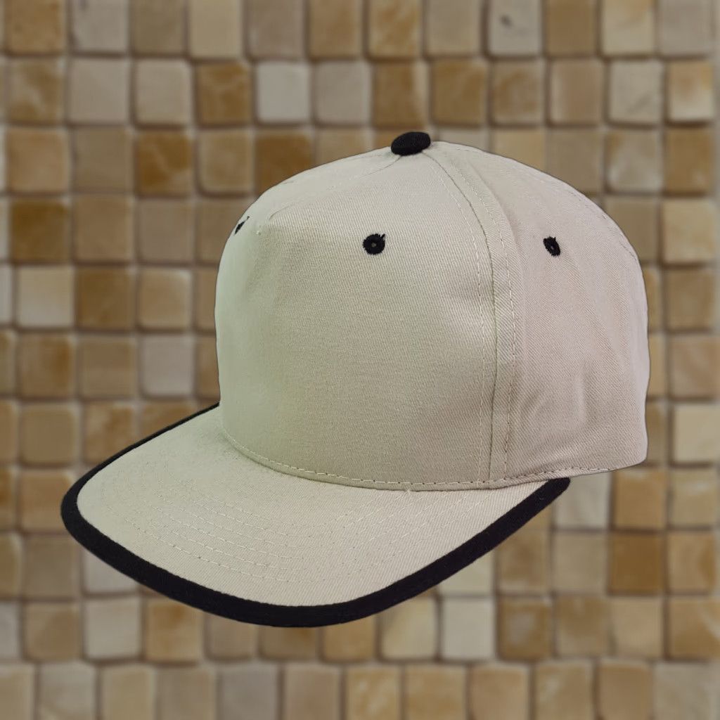 Vintage VINTAGE Outdoor Cap Beige Hat Twill Trucker Cap 90s Sports Casual Embroidered Adjustable Strap Baseball Men Mens Size ONE SIZE - 1 Thumbnail